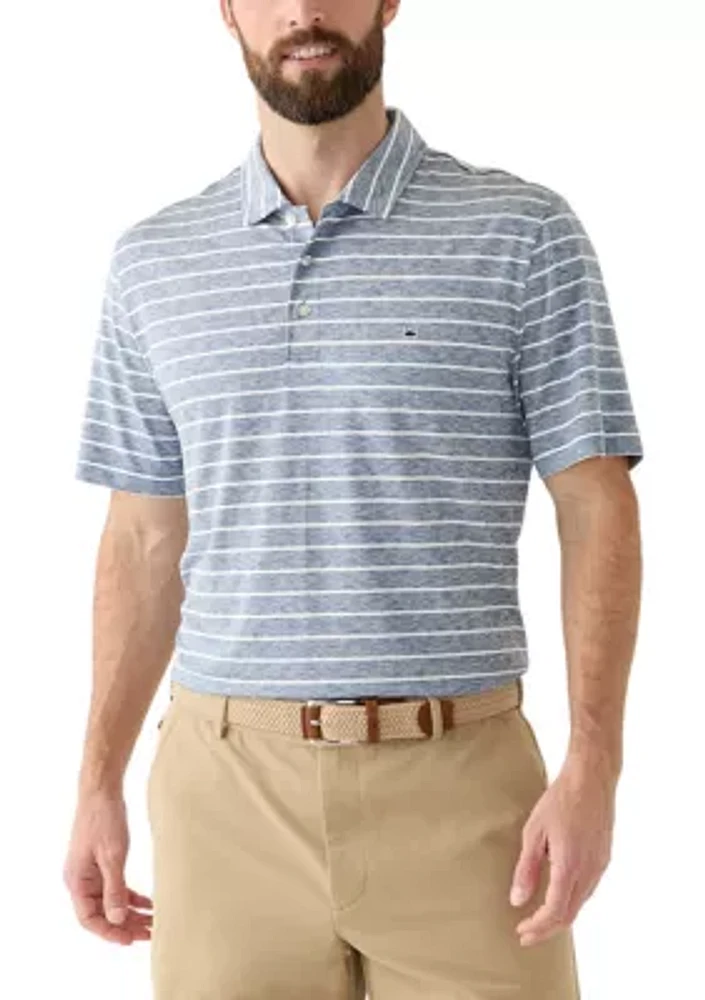 Striped Performance Polo Shirt
