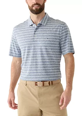Striped Performance Polo Shirt