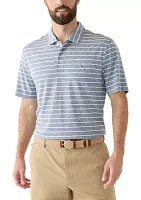 Striped Performance Polo Shirt