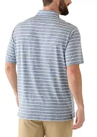 Striped Performance Polo Shirt
