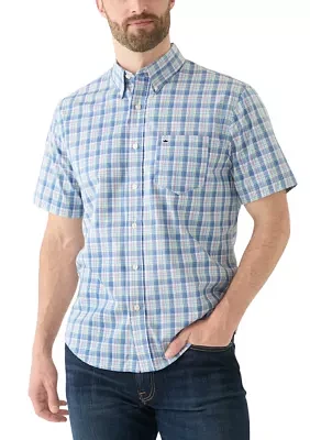 Short Sleeve Gingham Poplin Shirt