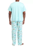Big & Tall Beachy Christmas Pajama Pants