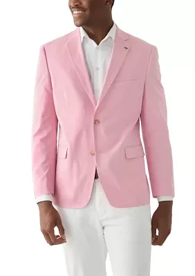 Chambray Solid Suit Separate Jacket