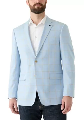 Windowpane Printed Suit Separate Jacket