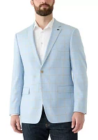 Windowpane Printed Suit Separate Jacket
