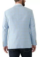 Windowpane Printed Suit Separate Jacket