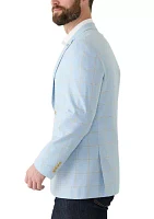 Windowpane Printed Suit Separate Jacket
