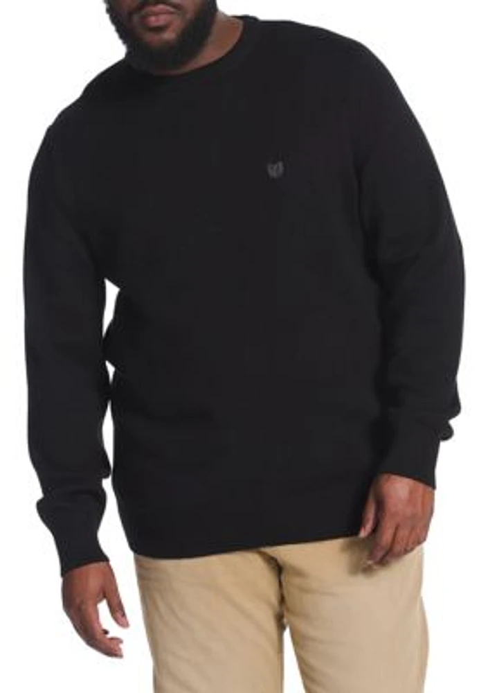 Big & Tall Classic Cotton Crew Neck Long Sleeve Pullover