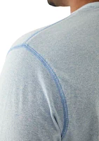 Big & Tall Long Sleeve Jaspe Henley Shirt