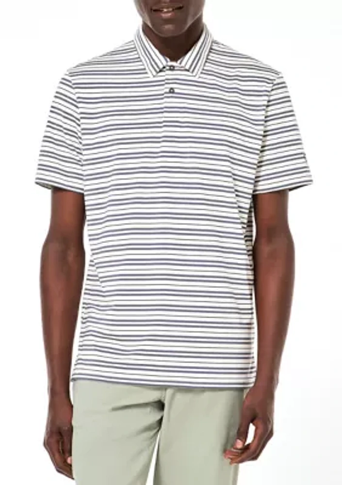 Men's Achieve Striped Polo Shirt