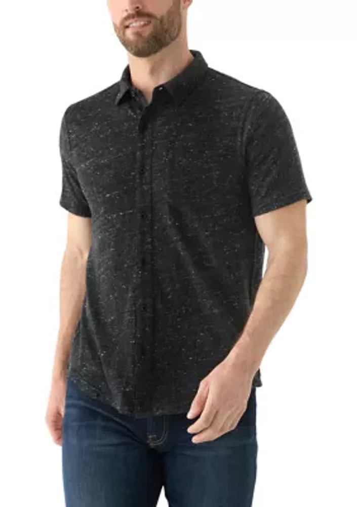 Short Sleeve Linen Button Down Shirt