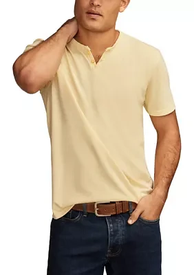 Big & Tall Venice Burnout Henley T-Shirt