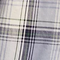 Big & Tall Long Sleeve Plaid One Pocket Poplin Shirt