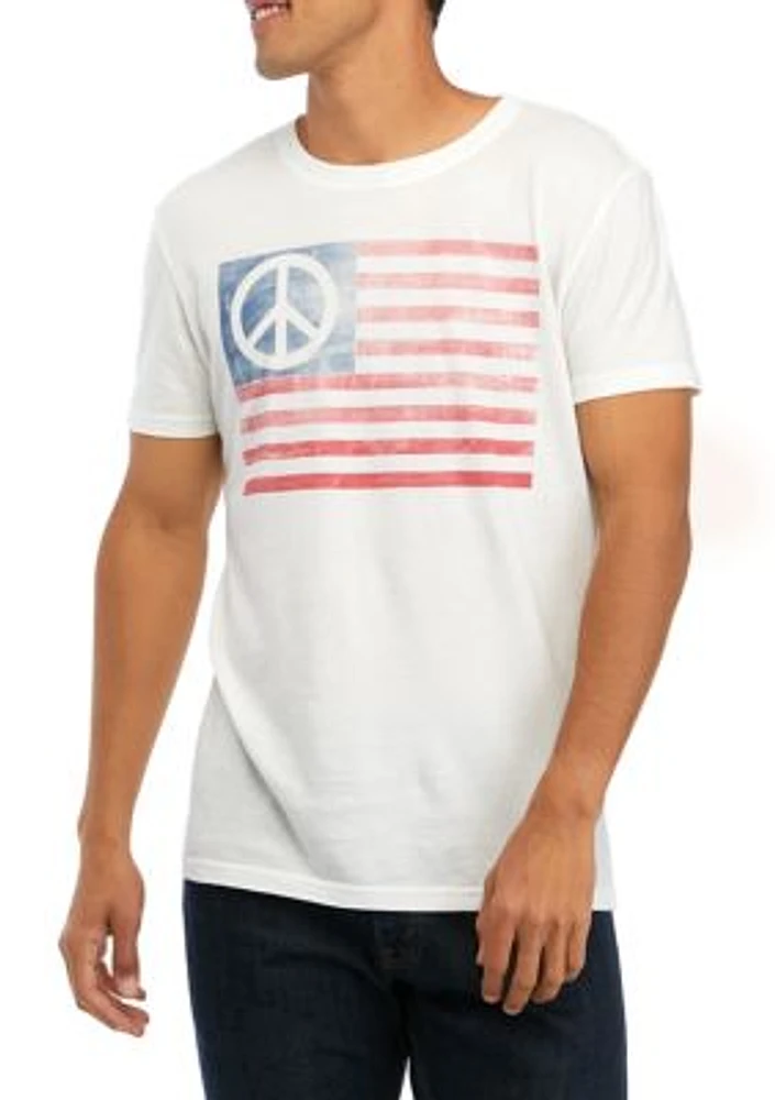 Peace Flag Graphic T-Shirt