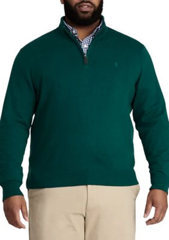 Big & Tall 1/4 Zip Sweater
