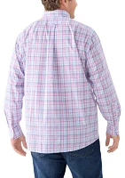 Big & Tall Allover Stretch Regular Fit Button Down Shirt