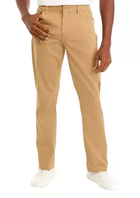 5 Pocket Sateen Pants with Stretch Waistband​