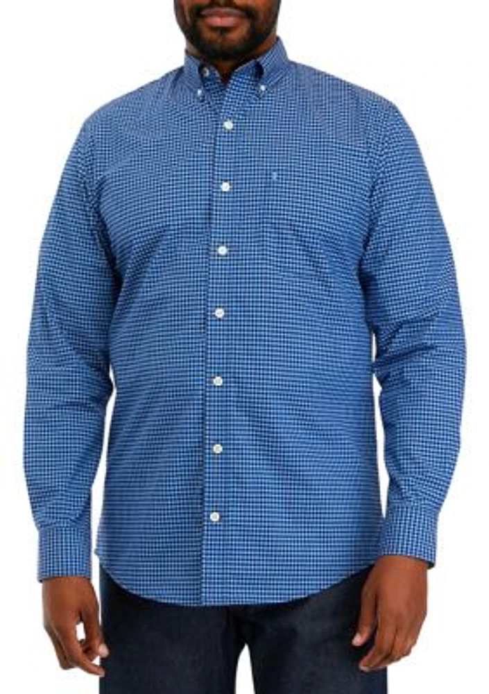 Big & Tall Plaid Woven Shirt