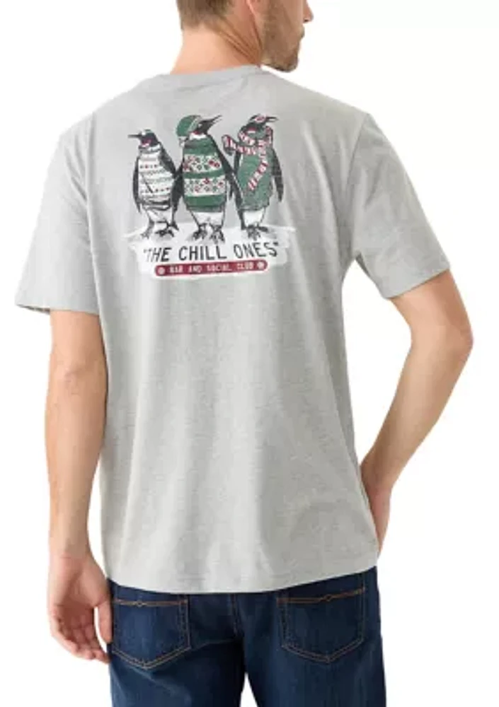 Short Sleeve Holiday Graphic T-Shirt