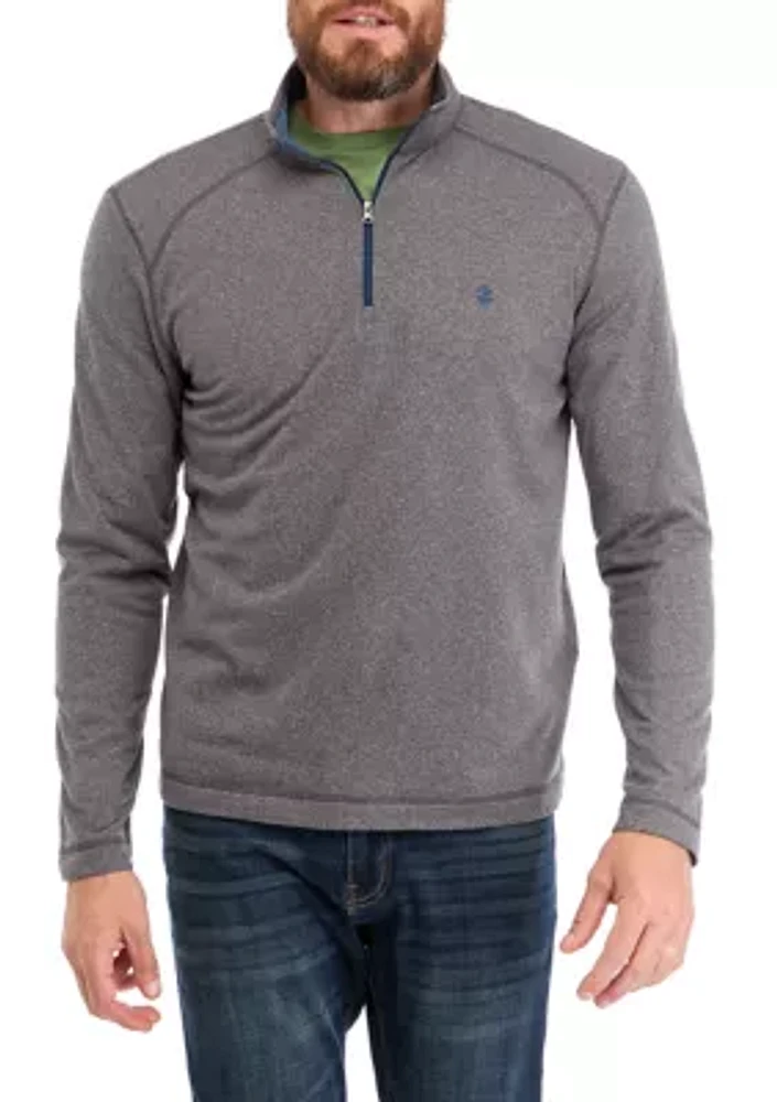Long Sleeve Salt Dune Micro Fleece Quarter Zip