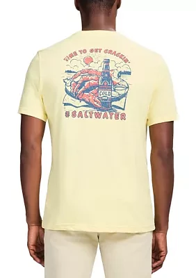 Short Sleeve Soft Washed Graphic Crew T-Shirt