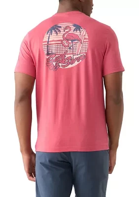 Flamingo Short Sleeve Graphic T-Shirt