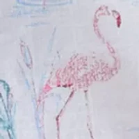 Big & Tall Dockside Chambray Flamingo Print Woven Shirt