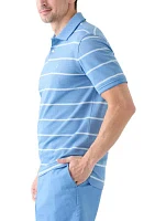 Short Sleeve Rugby Stripe Polo Shirt