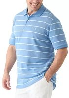 Big & Tall Rugby Stripe Polo Shirt