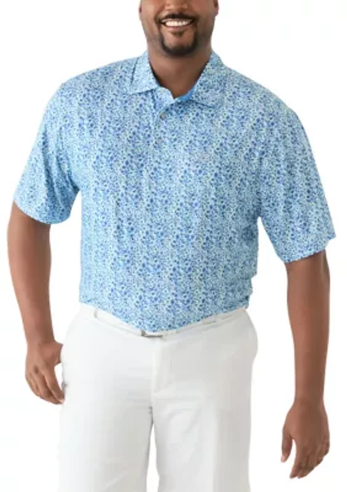 Big & Tall Swingflex Elite Printed Polo Shirt