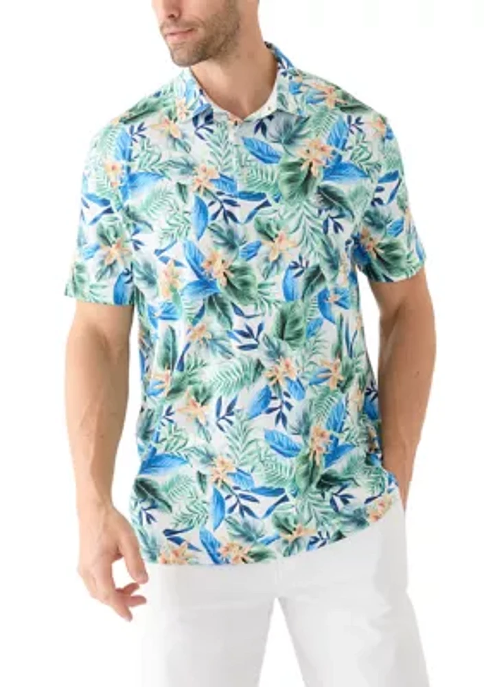 Swingflex Elite Tropical Print Polo Shirt