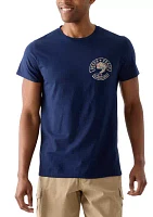 Short Sleeve Camo Fish Graphic T-Shirt