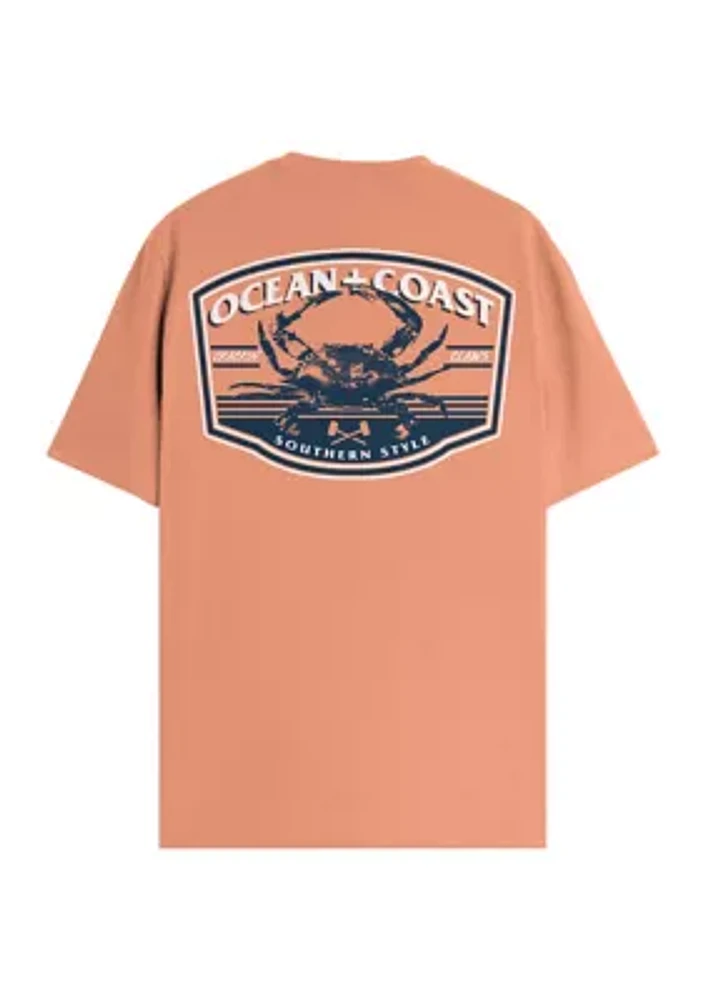 Short Sleeve Crab Graphic T-Shirt