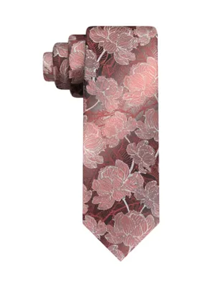 Large Floral Tie