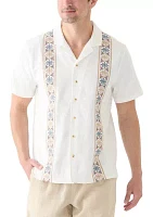 Embroidered Camp Shirt