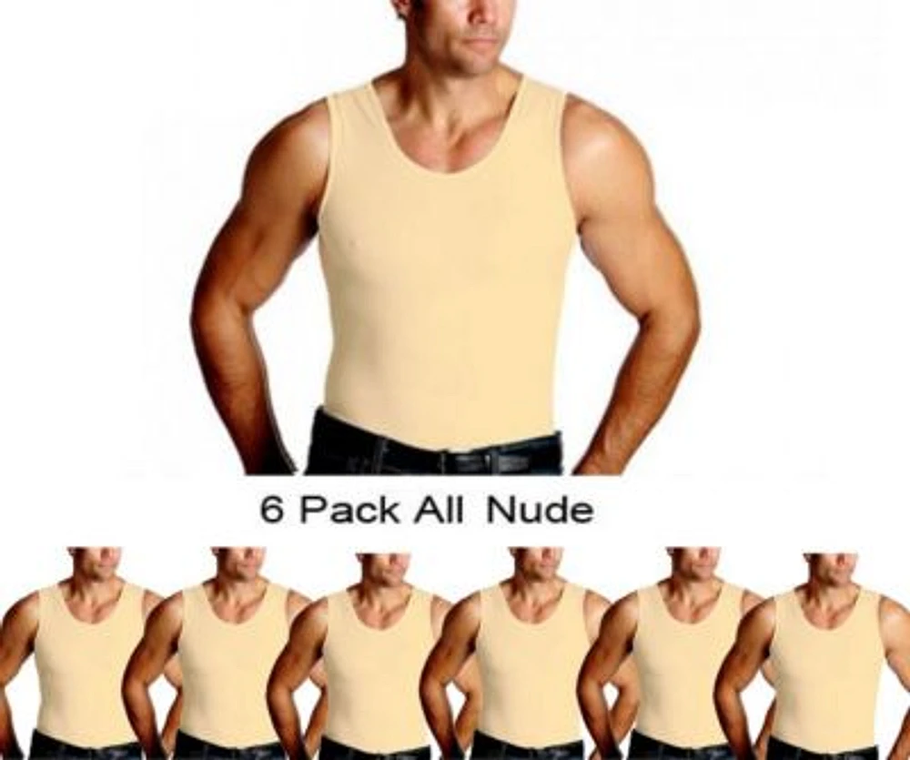 Big & Tall 6-Pack Compression Muscle Tanks