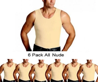 Big & Tall 6-Pack Compression Muscle Tanks