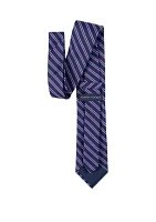 Double Stipe Pattern Tie