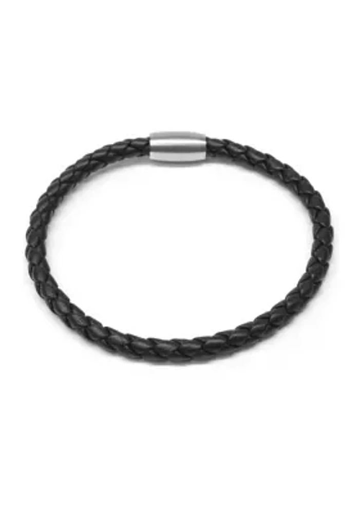 Black Leather Bracelet