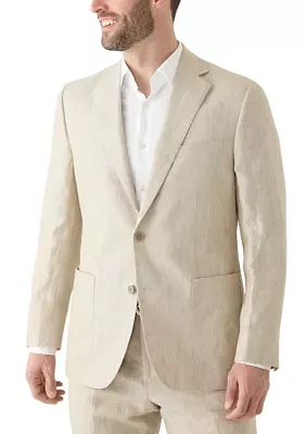 Men's Linen Classic Fit Suit Separate Jacket