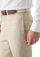Men's Linen Classic Fit Suit Separate Pants