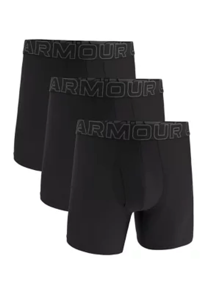 Performance Mesh 6" Boxer Briefs - 3 Pack