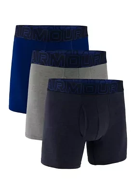 Performance Cotton 6'' Boxer Briefs - 3 Pack