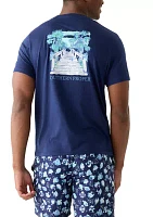 Short Sleeve Beach Graphic T-Shirt
