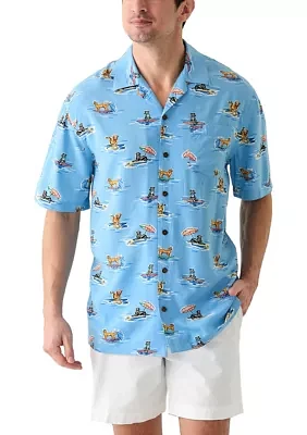 Short Sleeve Printed Camp Shirt