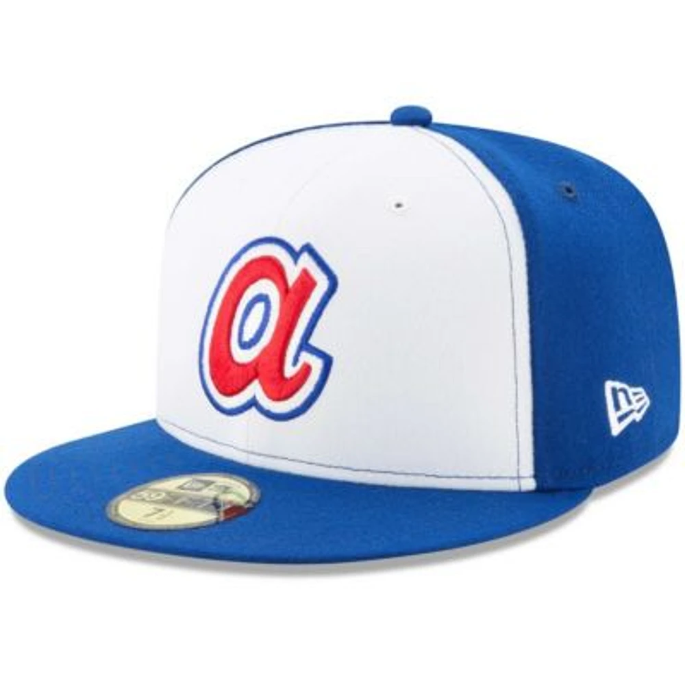 MLB White/Royal Atlanta Braves Cooperstown Collection 59FIFTY Fitted Hat