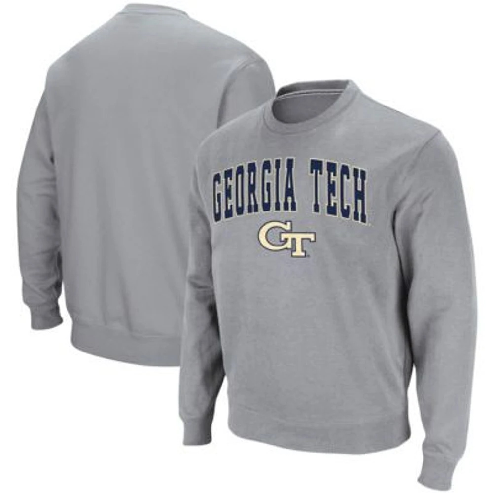 Georgia Tech Yellow Jackets NCAA ed Arch & Logo Tackle Twill Pullover Sweatshirt