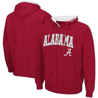 Alabama Crimson Tide NCAA Arch & Logo 3.0 Full-Zip Hoodie