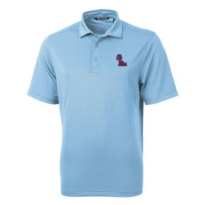 NCAA Powder Ole Miss Rebels Virtue Eco Pique Recycled Polo