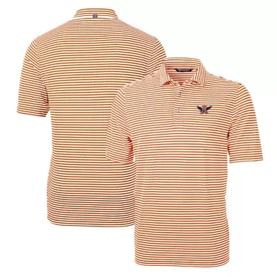 NCAA Auburn Tigers Throwback Logo Virtue Eco Pique Stripe Recycled Polo
